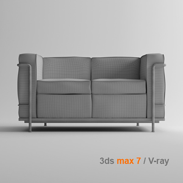 maya le corbusier 2 - lc2 2 seats by lajhar